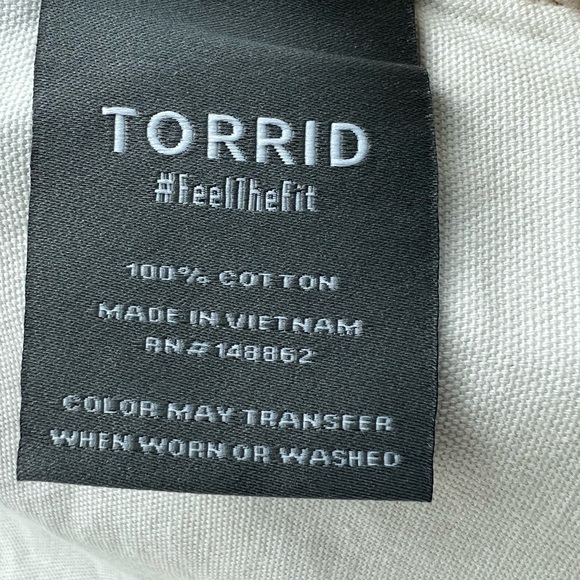 Torrid Canvas Raglan Chore Minimalist Lightweight Jacket - Picture 7 of 8